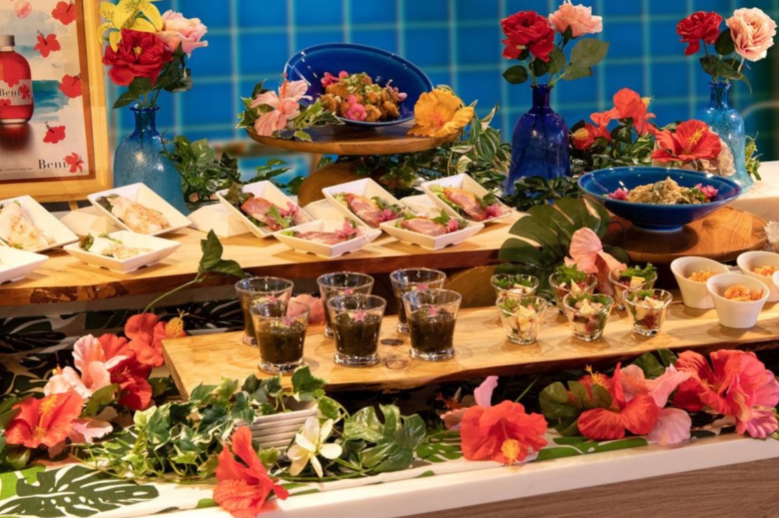  Flower Festival-Medicinal food x Beni's colorful buffet