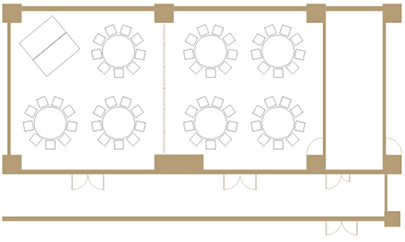 Round Table Style / 70 persons